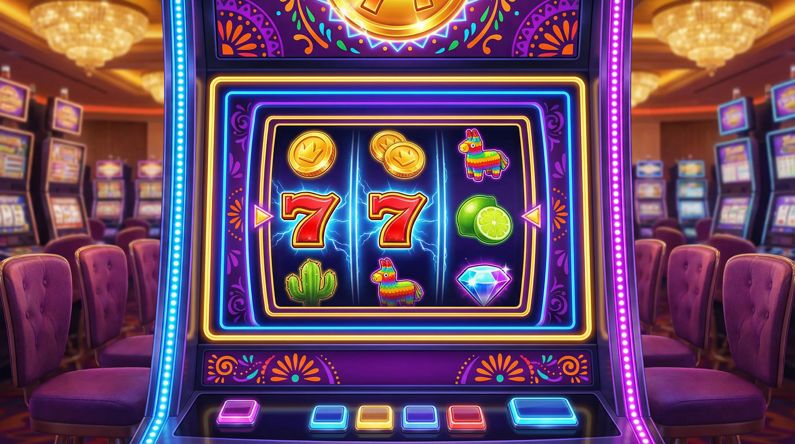 Tragamonedas con temática mexicana colorida